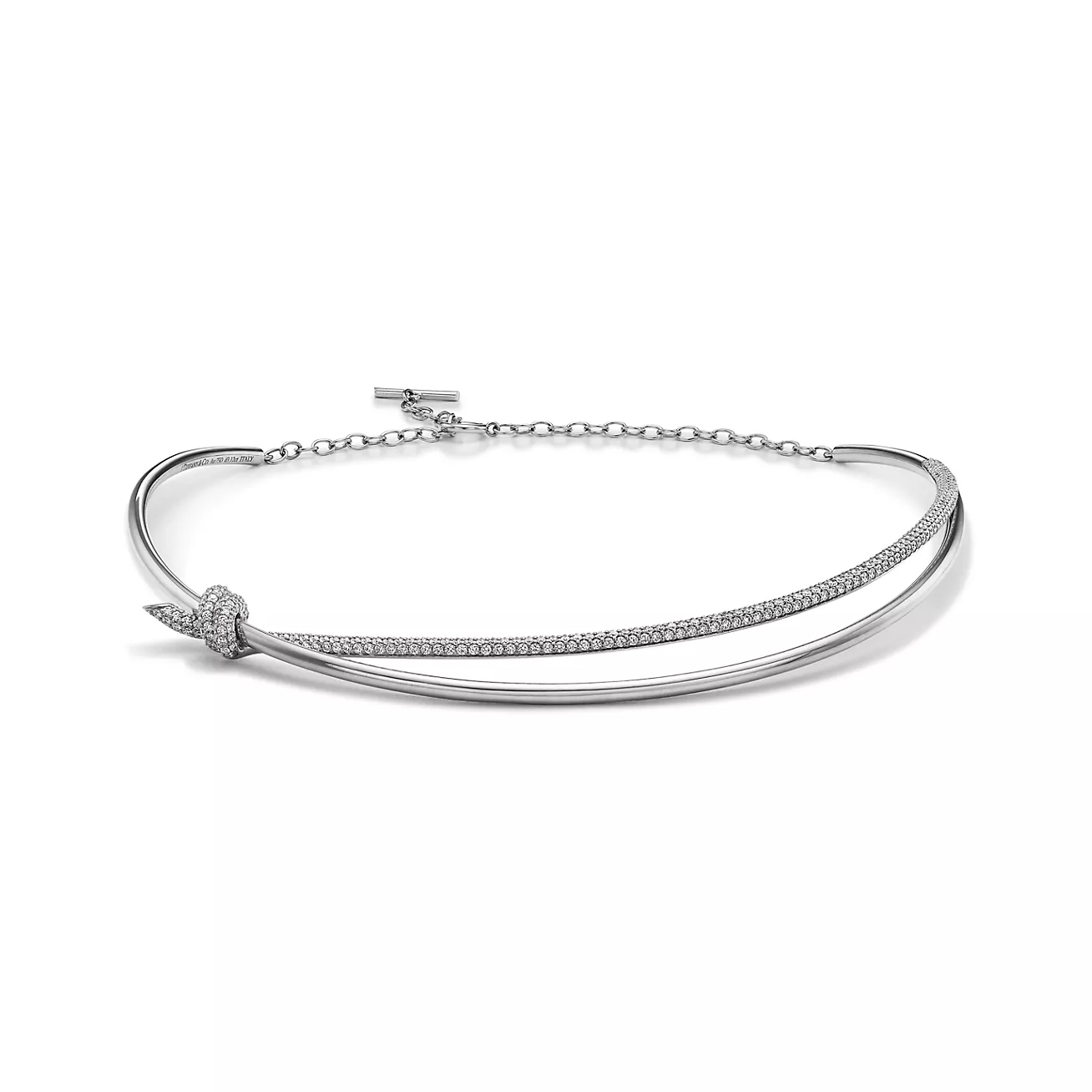 Tiffany Knot Double Row Necklace – LesetoilesJewelry